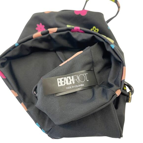 Beach Riot Lou Bikini Top Floral Printed Size Medium Flower Power Print PLL - Picture 8 of 9